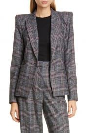 Veronica Beard Brock Glen Plaid Dickey Blazer   Nordstrom at Nordstrom